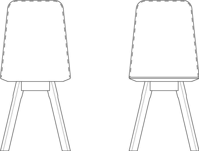 Al B 012 Chair / size 45 cm X 50 cm X 85 cm - al2