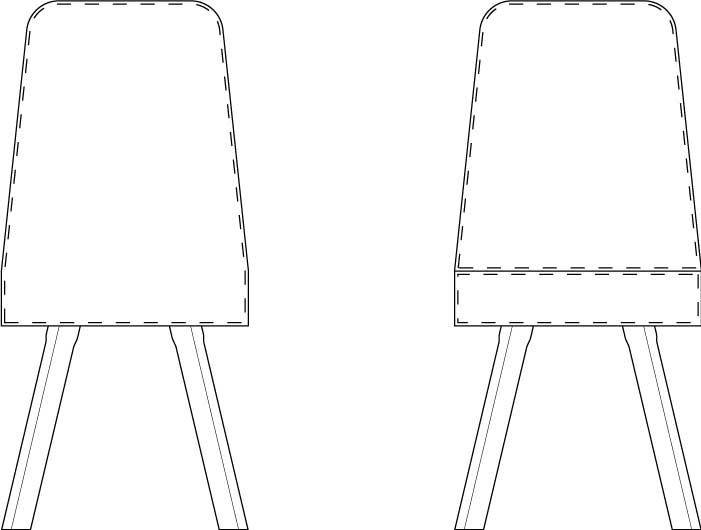 Al 013 Chair / size 45 cm X 50 cm x 85 cm - al2