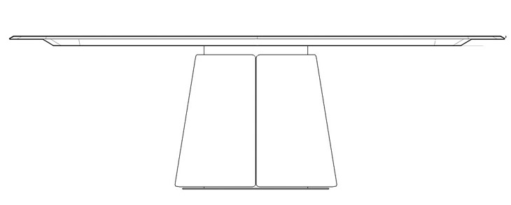 Tessera GL 001 Table / size 260 cm X 110 cm X 75 cm  - al2