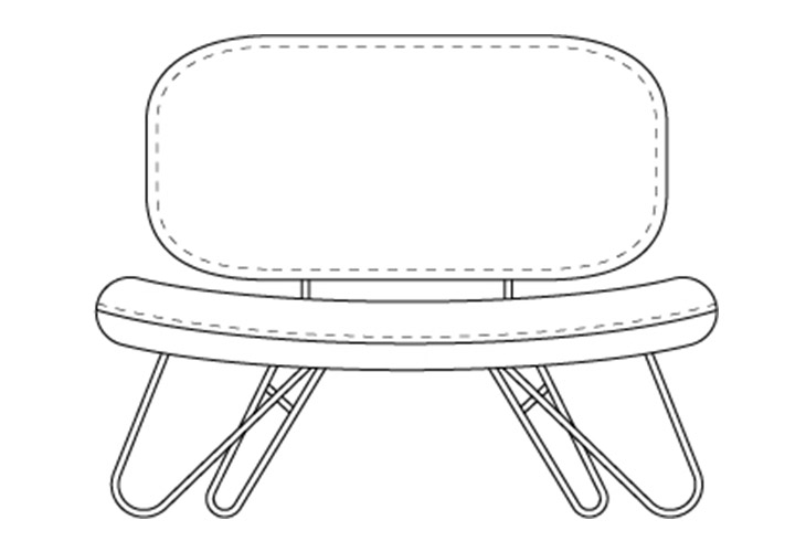 Vin 014 Lounge chair / size 90 cm X 60 cm X 65 cm  - al2