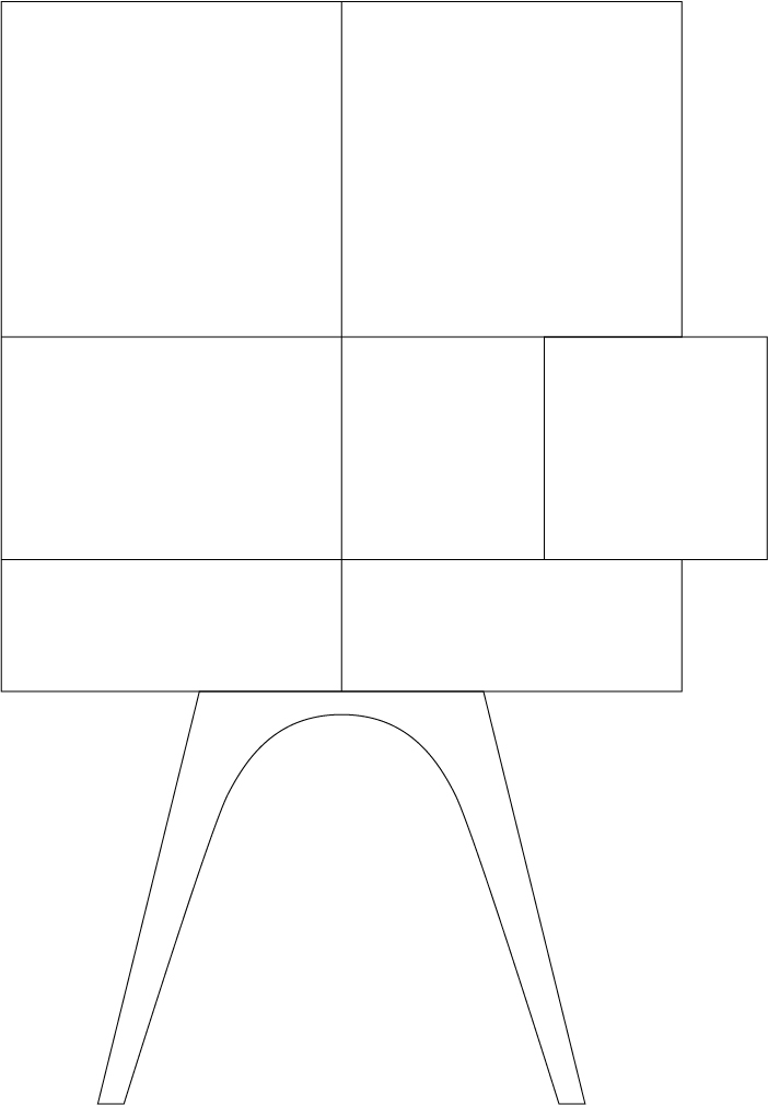 Bo-em 009 Ψηλός Μπουφές / size 100 cm X 50 cm X 170 cm - al2