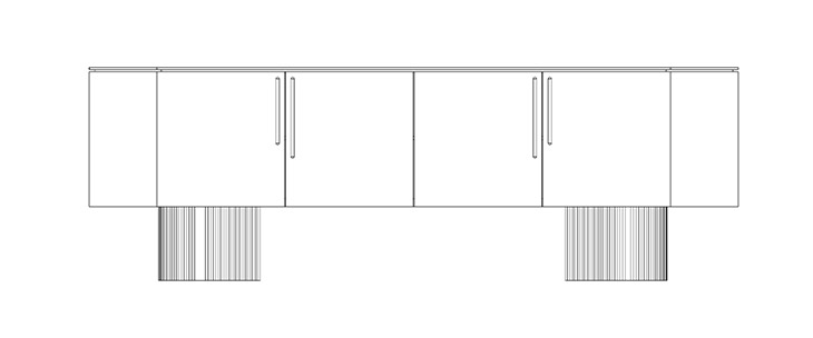 Dakry B 003 Μπουφές / size 240 cm X 50 cm X 78 cm  - al2