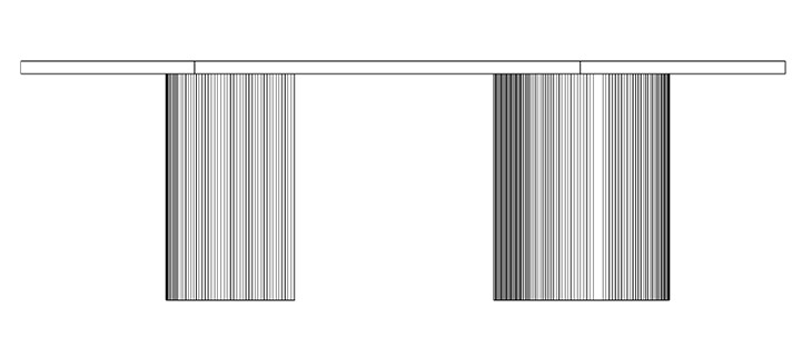 Dakry BF 001 Table / size 280 cm X 120 cm X 75 cm  - al2