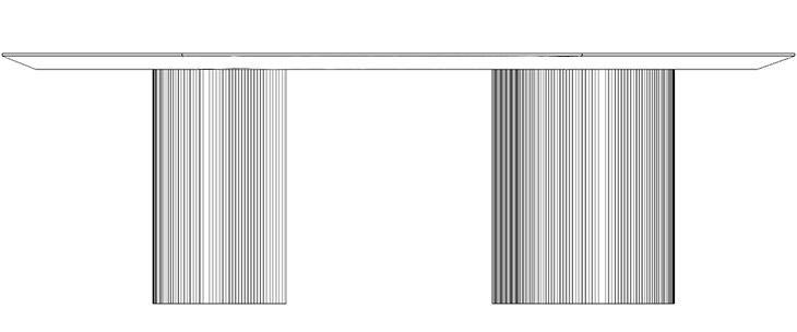 Dakry BFS Table / size 280 cm X 120 cm X 75 cm  - al2