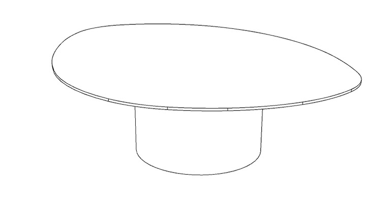 Dakry A 006 Low table / size 127 X 100 cm X 35 cm  - al2