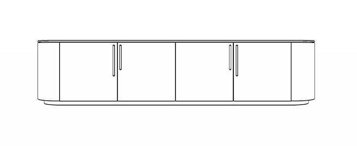 Celeste 011 Lowboard / size 240 cm X 50 cm X 54 cm - al2