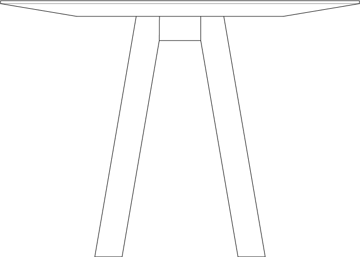 Mos-i-ko 002 Table / size 100 cm X 100 cm X 74 cm  - al2