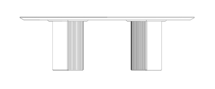 Prism C 001 Dining Table / size 300 cm X 120 cm X 74 cm - al2