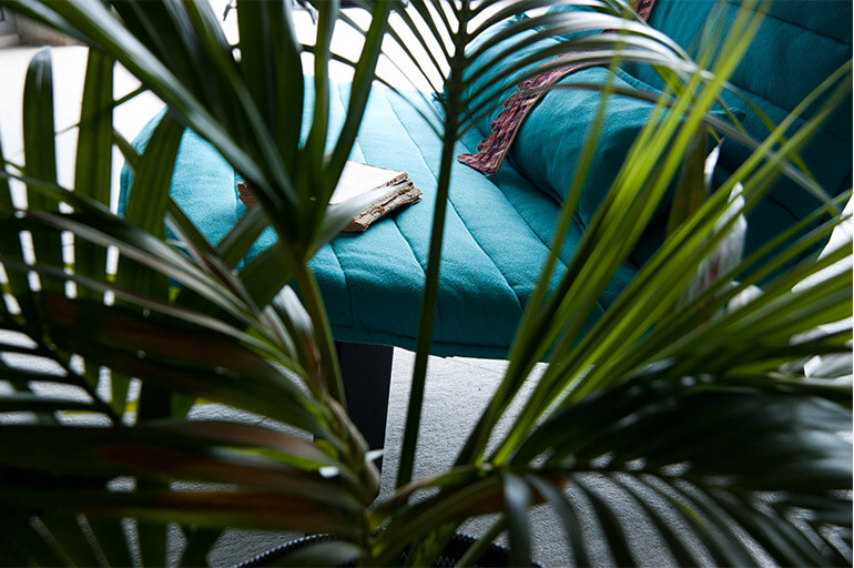 Detail of the lounge chair