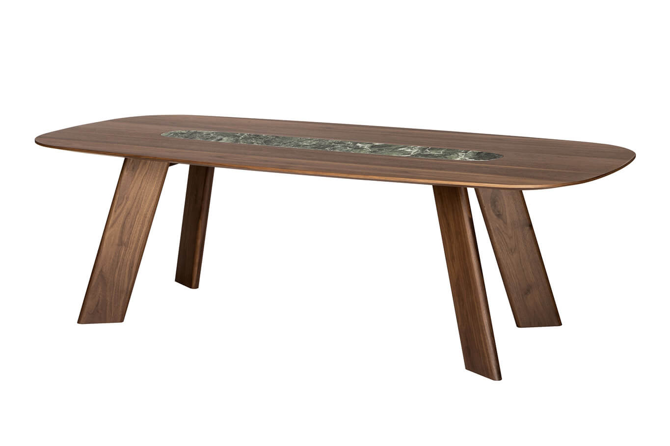 Alhambra c wcer 001 dining table, with top in wood and ceramic
