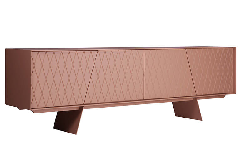 The e-klipse sideboard in total lacquer C36. al2, art for living
