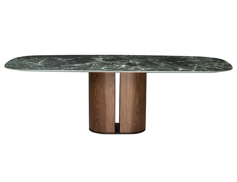 El-it dining table with top in ceramic maxfine