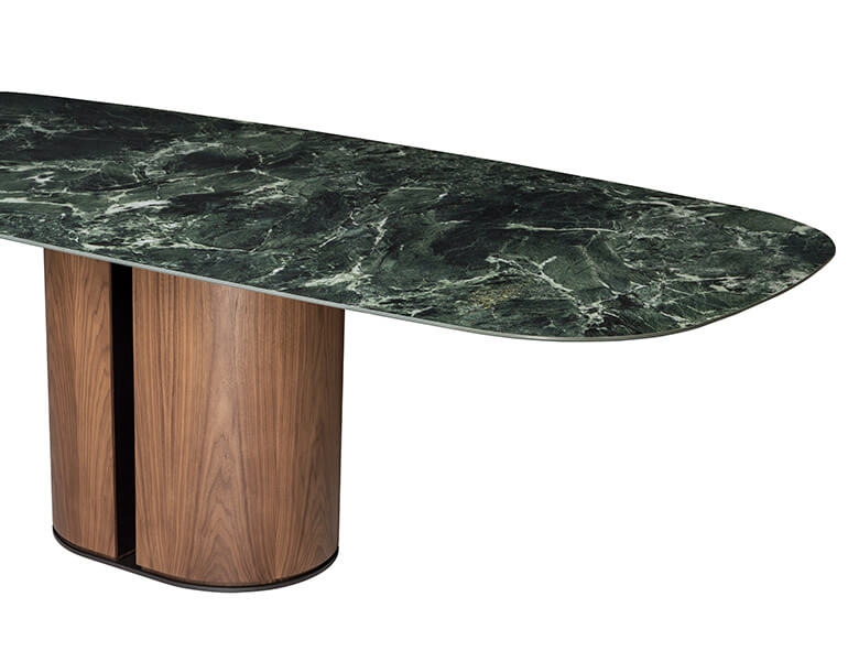 El-it dining table with top in ceramic maxfine