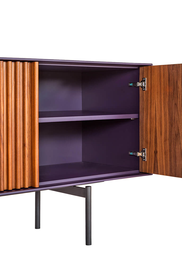 Interior detail of the ka-bera B 003 sideboard. al2, art for living