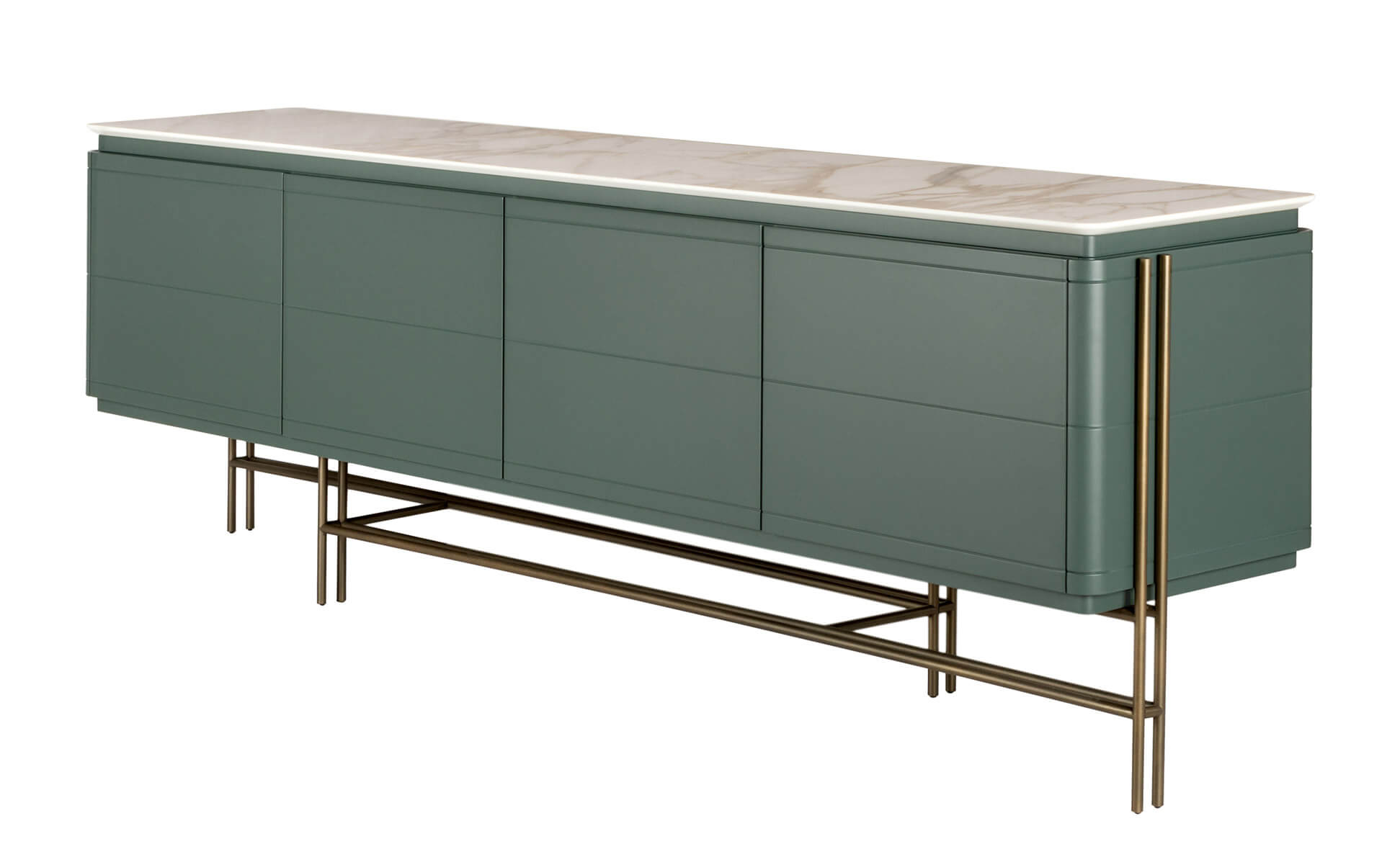 Nihil 003 sideboard in lacquer and ceramic maxfine top. al2, art for living