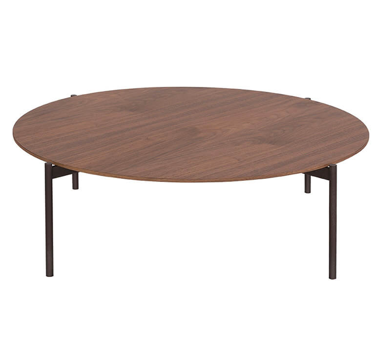 O-rizon a low table with walnut top. al2