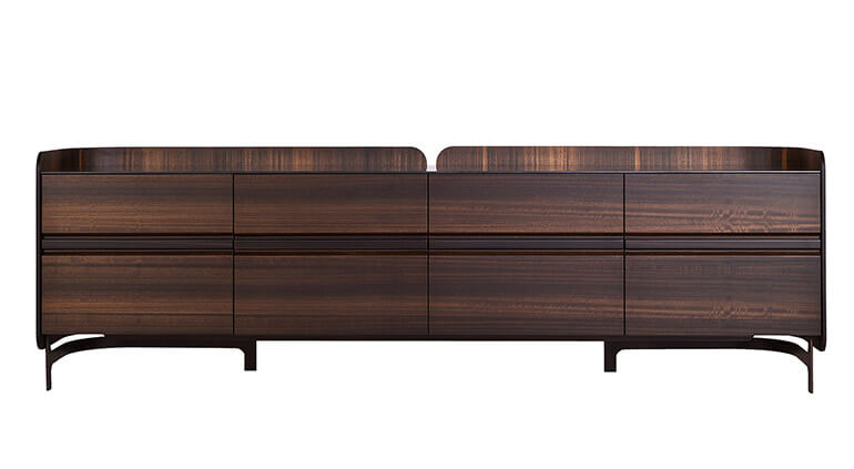 Wood-oo sideboard in smoked eucalyptus, al2 art for living