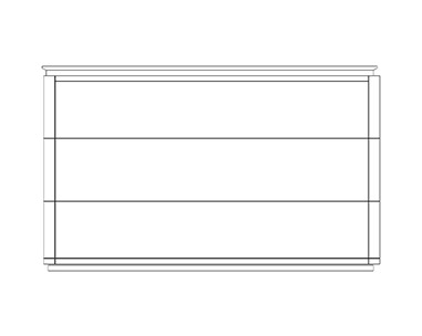 Nihil 055 Chest of drawers / size 120 cm X 49 cm X 74 cm - al2