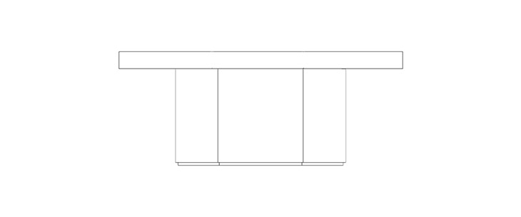 Hyper B 006 Low Table / size 140 cm X 75 cm X 39 cm  - al2