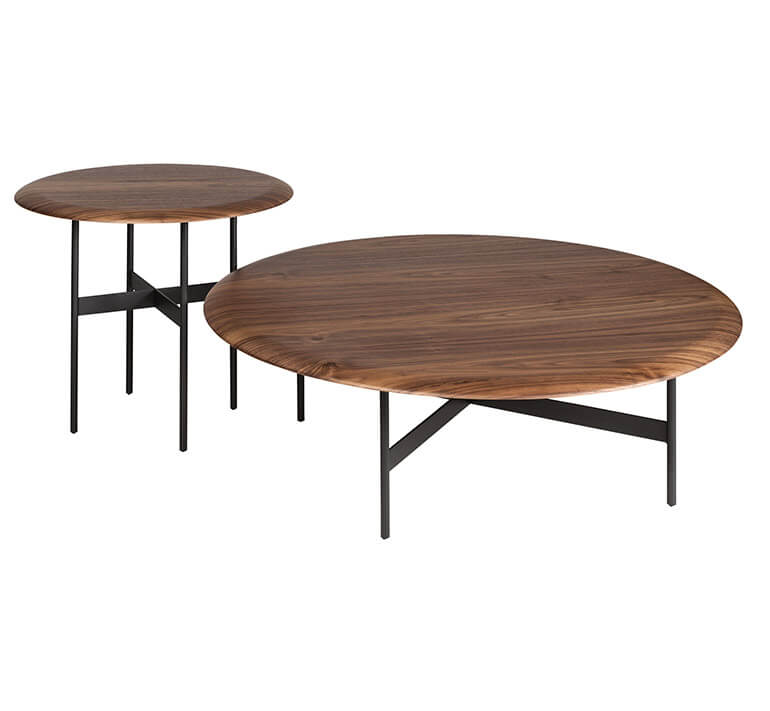 Ciro a and ciro b low tables in American walnut