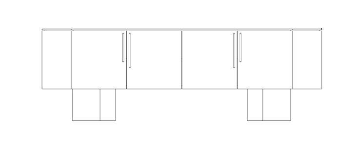 Dakry A 003 Μπουφές / size 240 cm X 50 cm X 78 cm  - al2