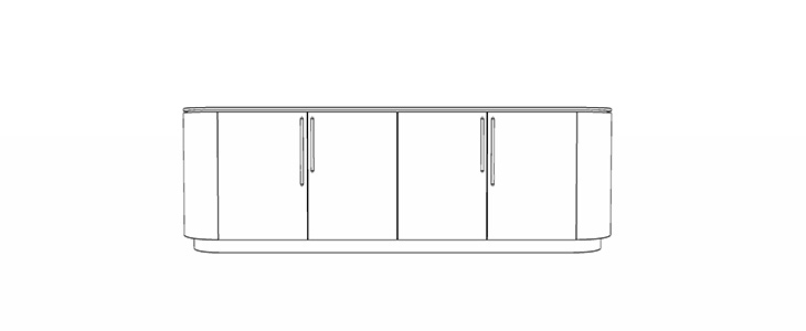 Celeste 003 Sideboard / size 240 x 50 x 78 cm - al2