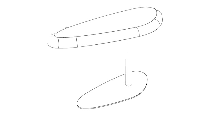 Telmo 015 Βοηθητικό τραπέζι / size 78 cm X 32 cm X 51 cm  - al2