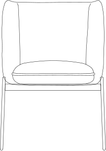 Bo-m 012 Καρέκλα / size 60 cm X 60 cm X 84 cm - al2